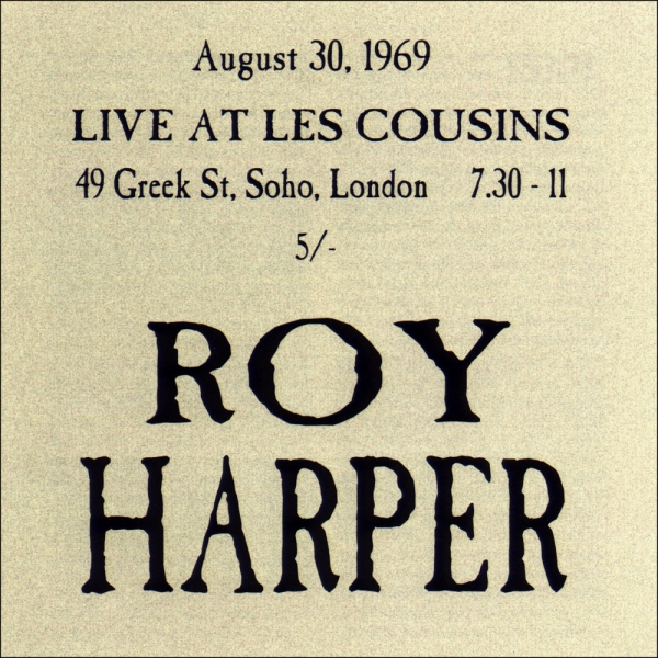 Cover of 'Live At Les Cousins' - Roy Harper